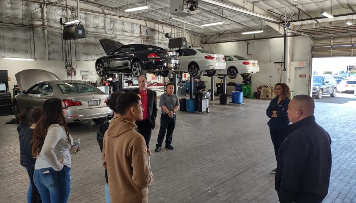 Piner High School toured Hansel Toyota